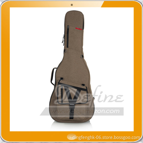 Acoustic Tan Guitar Gig Bag with Exterior